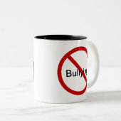 Geen pesten tweekleurige koffiemok (Voorkant rechts)