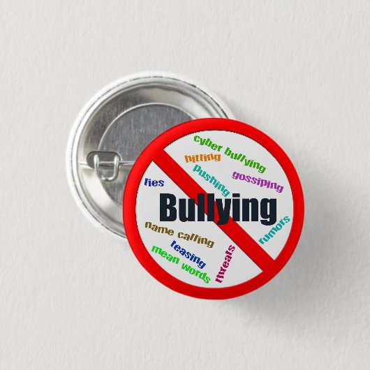 Geen pesterijen Button (Voorkant /achterkant)