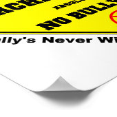 Geen pesterijen poster (Hoek)