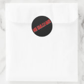 Geen pesterijen ronde sticker (Tas)
