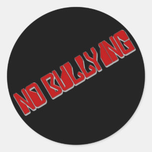 Geen pesterijen ronde sticker