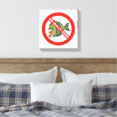 Geen Pesterzone Canvas Afdruk (Insitu (Slaapkamer))