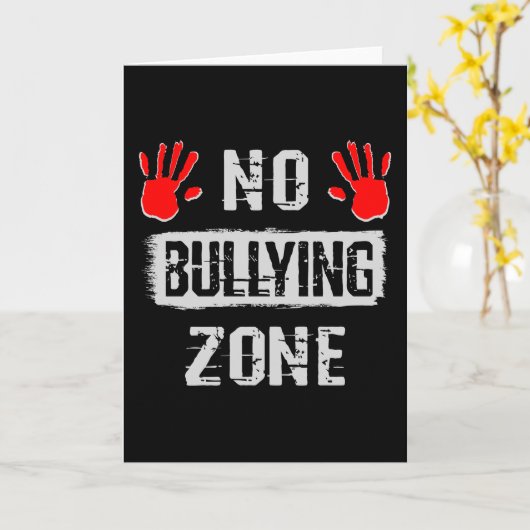 Geen pesterzone kaart (Gele Bloem)