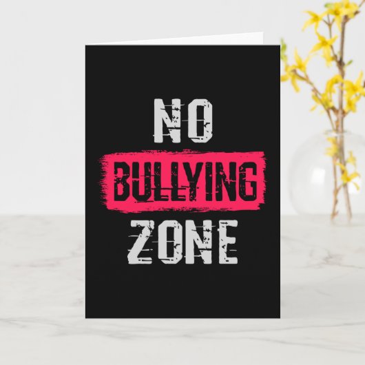 Geen pesterzone kaart (Gele Bloem)