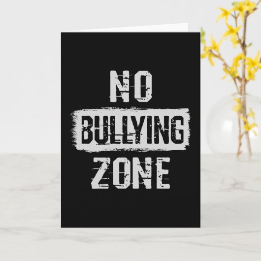 Geen pesterzone kaart (Gele Bloem)