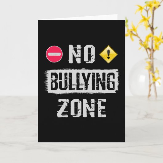 Geen pesterzone kaart (Gele Bloem)