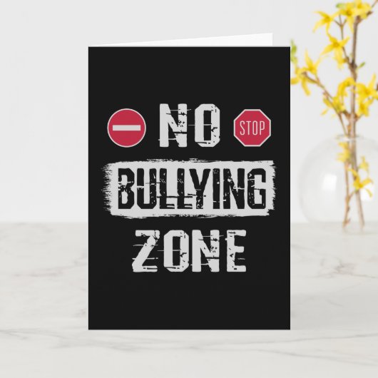 Geen pesterzone kaart (Gele Bloem)