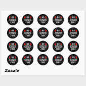 Geen pesterzone ronde sticker (Vel)