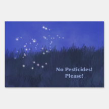 "Geen pesticiden!  Alsjeblieft!" Firefly Message