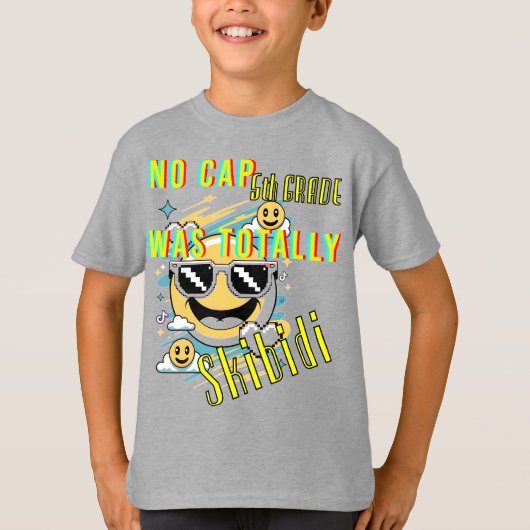 Geen Pet 5e graad was volledig Skibidi T-shirt (Voorkant)