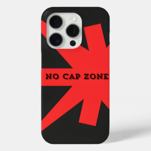 Geen Pet Zone Vetgedrukte rode Art Print iPhone 15 Pro Case