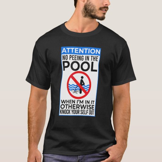 Geen peul in de poolse swim-zwemmer t-shirt (Voorkant)
