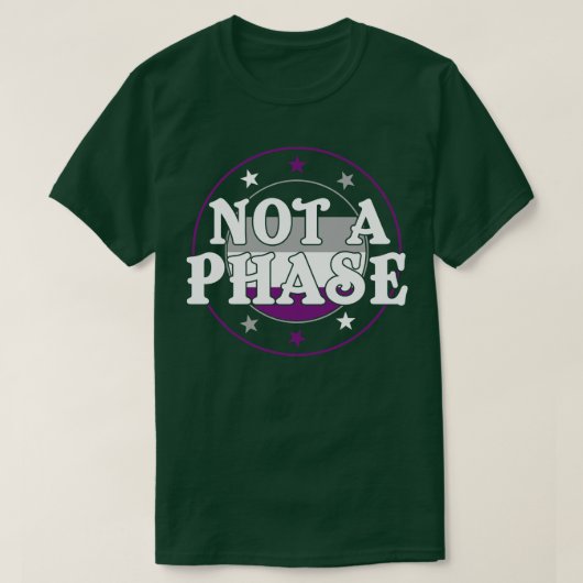 Geen Phase Funny Ace Pride Asexual LGBT T-shirt (Design voorkant)