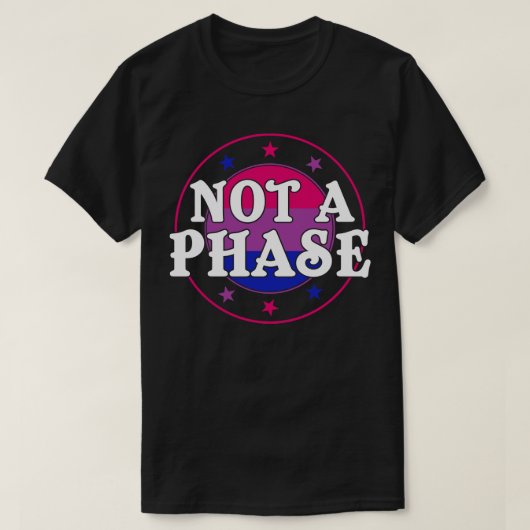 Geen Phase Funny Bi Pride Biseksueel LGBT T-shirt (Design voorkant)