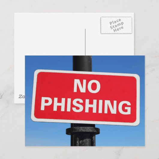 Geen phishingteken briefkaart (Voorkant / Achterkant)