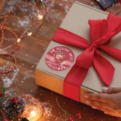 Geen pieken tot kerst | Dachshund Dog Red Ronde Sticker