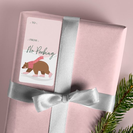 Geen piekende bossen Beer schaatsen naar van Etiket