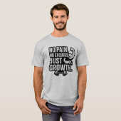 Geen pijn, geen excuses voor groei | Mannen's Gym T-shirt (Voorkant volledig)