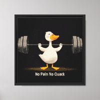 Geen Pijn Geen Gehak – Grappige Gym Eend Kunst
