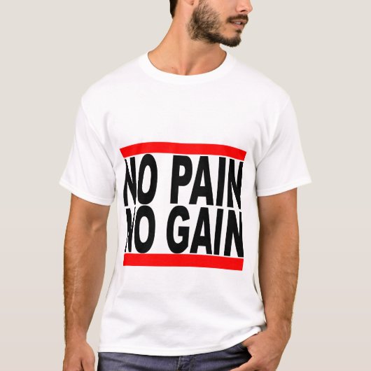geen pijn , geen overhemd t-shirt (Voorkant)