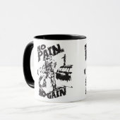 Geen pijn geen pijn - Bodybuilding Motivatie Mok (Voorkant links)