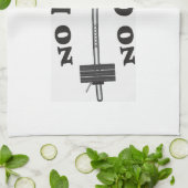 Geen pijn Geen pijn Gym Towel - Wit Theedoek (Gevouwen)