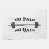 Geen pijn Geen pijn Gym Towel - Wit Theedoek (Horizontaal)