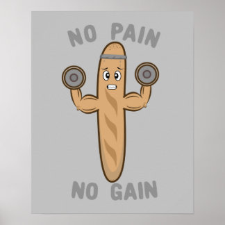 Geen pijn geen pijn poster