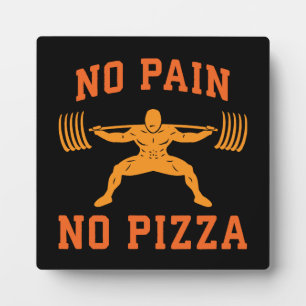 Geen pijn, geen pizza - Carbs - Grappige Workout n Fotoplaat