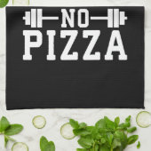 Geen pijn, geen pizza - Carbs - Grappige Workout n Theedoek (Gevouwen)