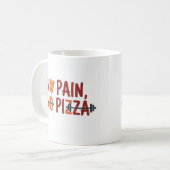 Geen pijn, geen pizza Mok - Funny Fitness Design (Voorkant links)