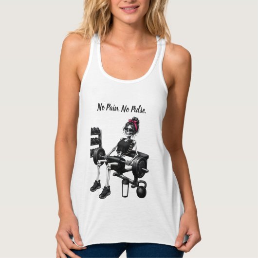 Geen Pijn. Geen Pols Tanktop (Voorkant)
