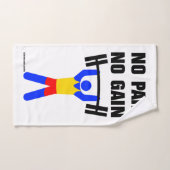 Geen Pijn Geen Resultaat Handdoek (Handdoek)