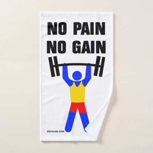 Geen Pijn Geen Resultaat Handdoek (Handdoek)