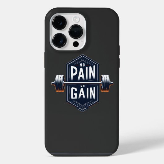 Geen Pijn Geen Resultaat iPhone Hoesje (Achterkant)