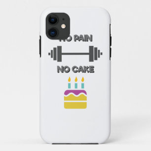 Geen pijn Geen taart Case-Mate iPhone Case