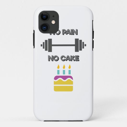 Geen pijn Geen taart Case-Mate iPhone Case (Achterkant)