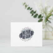 Geen pijn geen toename briefkaart (Staand voorkant)