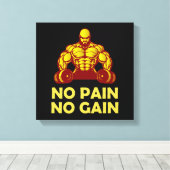 geen pijn geen toename canvas afdruk (Insitu (Houten vloer))