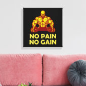 geen pijn geen toename canvas afdruk (Insitu (Woonkamer))