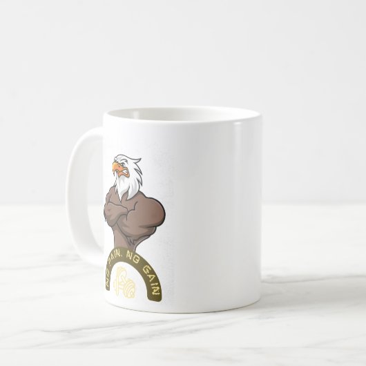 geen pijn geen toename koffiemok (Voorkant links)