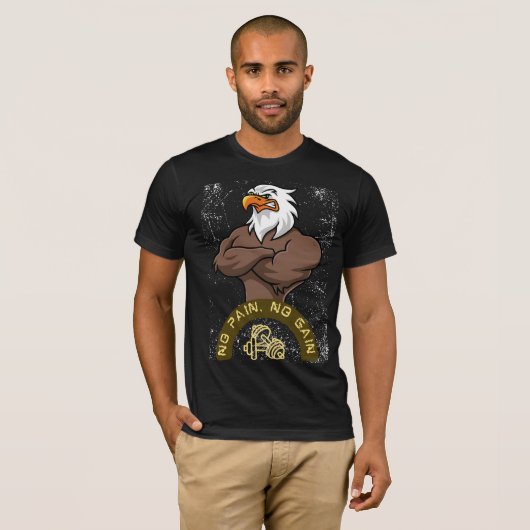 geen pijn geen toename t-shirt (Voorkant volledig)