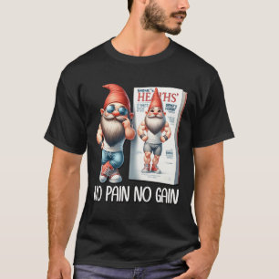 Geen Pijn Geen Winst Grappige Lichaam Bouwende Kab T-shirt