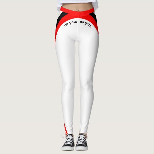 Geen pijn - geen winst! leggings (Voorkant)