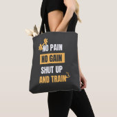 Geen pijn geen winst | Motivatie Gym Canvas tas (Dichtbij)