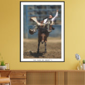 " GEEN PIJN - GEEN WINST "! Stretched Canvas Print (Insitu (Woonkamer))