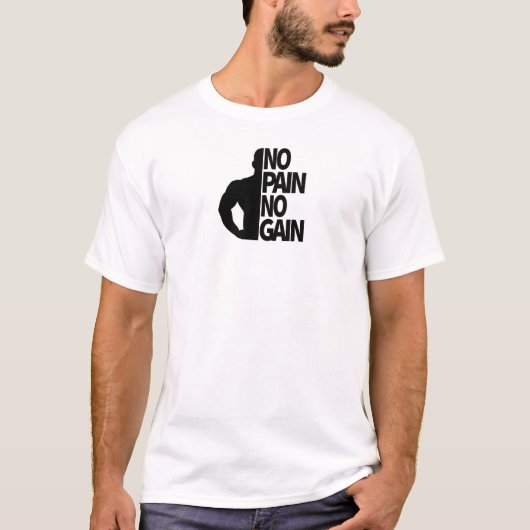 Geen pijn, geen winst t-shirt (Voorkant)