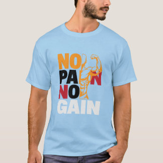 Geen pijn Geen winst T-shirt ontwerp