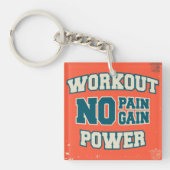 Geen pijn, geen winstmarge sleutelhanger (Voorkant)