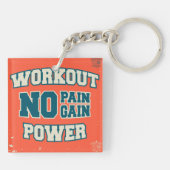 Geen pijn, geen winstmarge sleutelhanger (Achterkant)